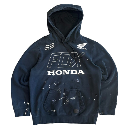 Y2K Honda Fox Paint Splattered Hoodie