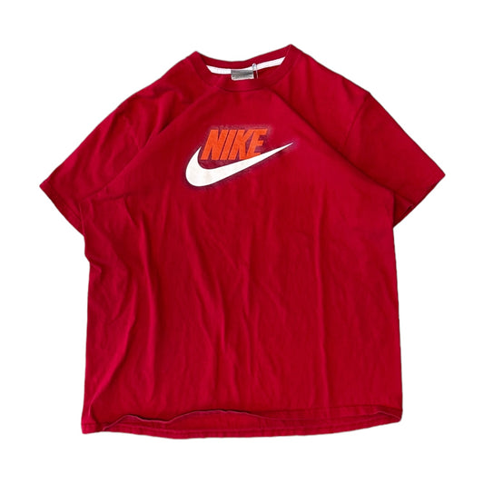 Y2K Red Nike Spellout Tee