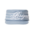 Brigade - Leather Pillbox Hat (Light Blue)