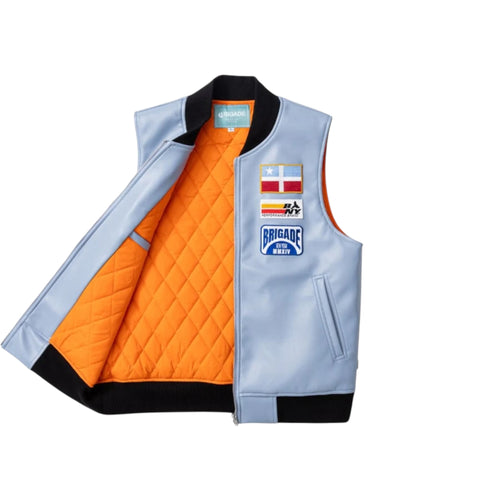 Brigade - Pronto Llegra Vegan Leather Jacket (Light Blue)