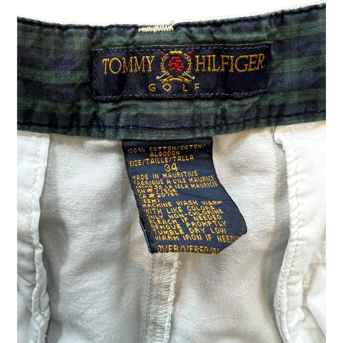 Tommy Hilfiger White Golf Shorts