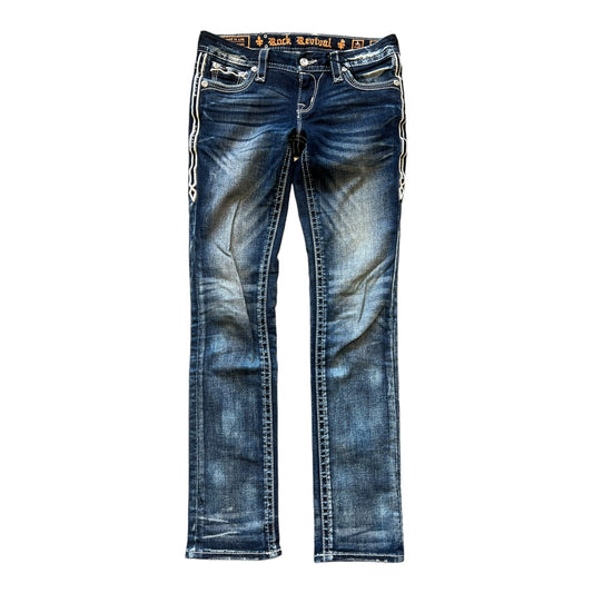 Woman’s Rock Revivals Ruella Straight Leg Jeans