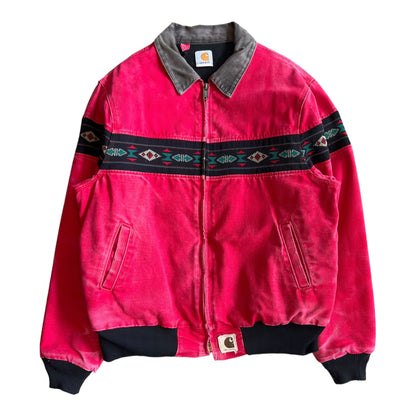 Carhartt ‘J77 Red’ Aztec Quilt Lined Jacket