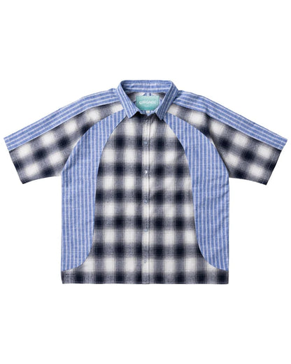 Brigade - Velodrome Short Sleeve Button Down (Blue)
