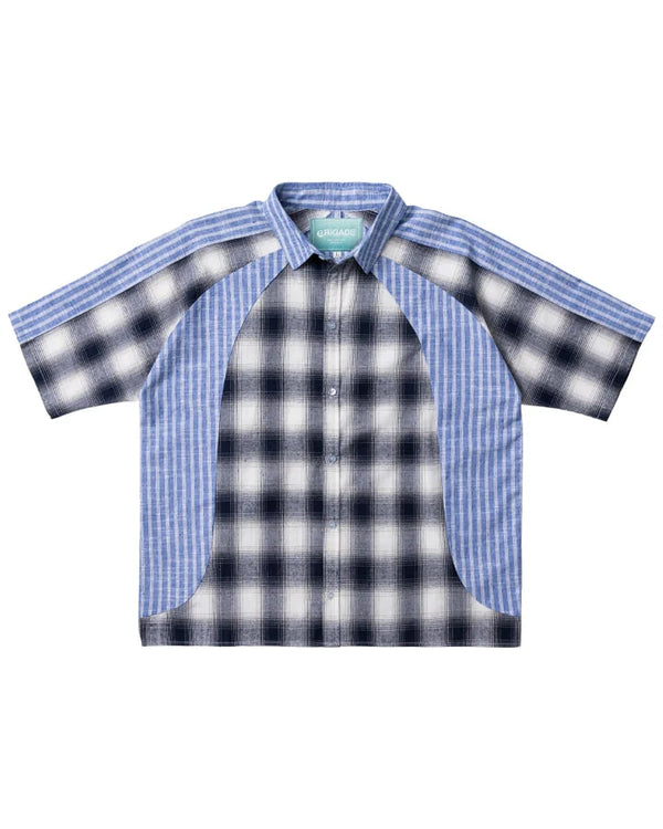 Brigade - Velodrome Short Sleeve Button Down (Blue)