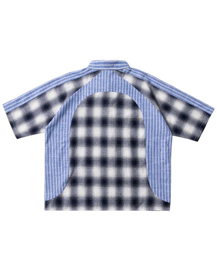 Brigade - Velodrome Short Sleeve Button Down (Blue)
