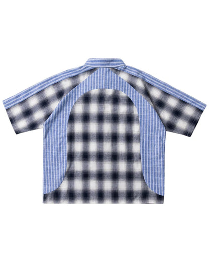 Brigade - Velodrome Short Sleeve Button Down (Blue)