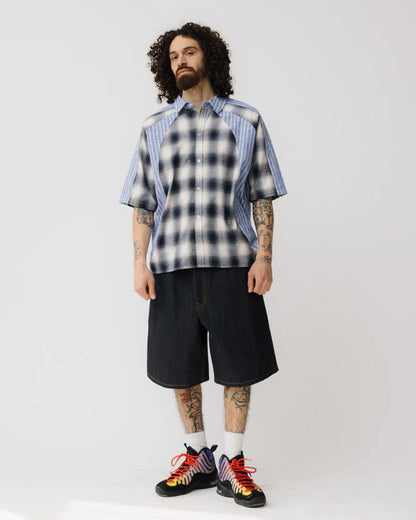 Brigade - Velodrome Short Sleeve Button Down (Blue)