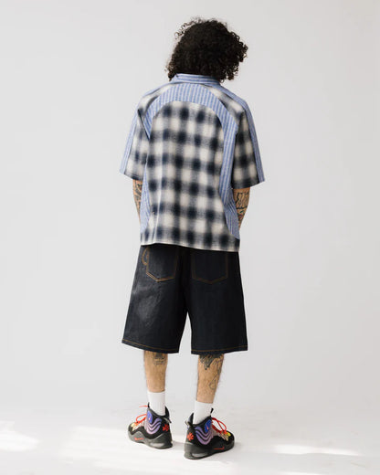 Brigade - Velodrome Short Sleeve Button Down (Blue)