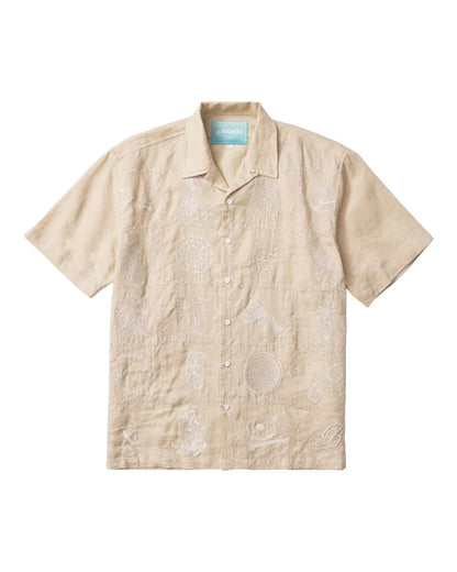 Brigade - Embroidered Emblem Button Up (Ivory)