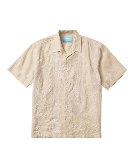 Brigade - Embroidered Emblem Button Up (Ivory)