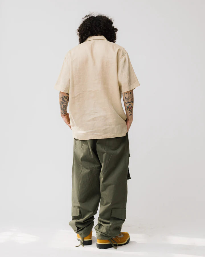 Brigade - Embroidered Emblem Button Up (Ivory)