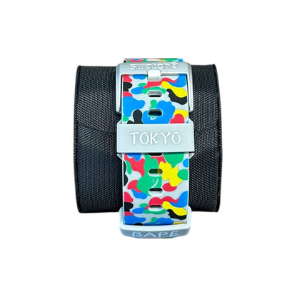 Bape X Swatch Grey Multi Camo Watch