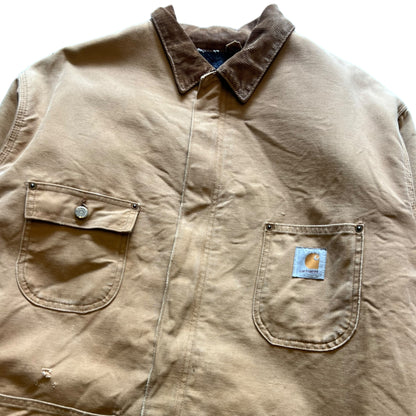 Vintage Carhartt Zipper Quilt Lined Chore Coat