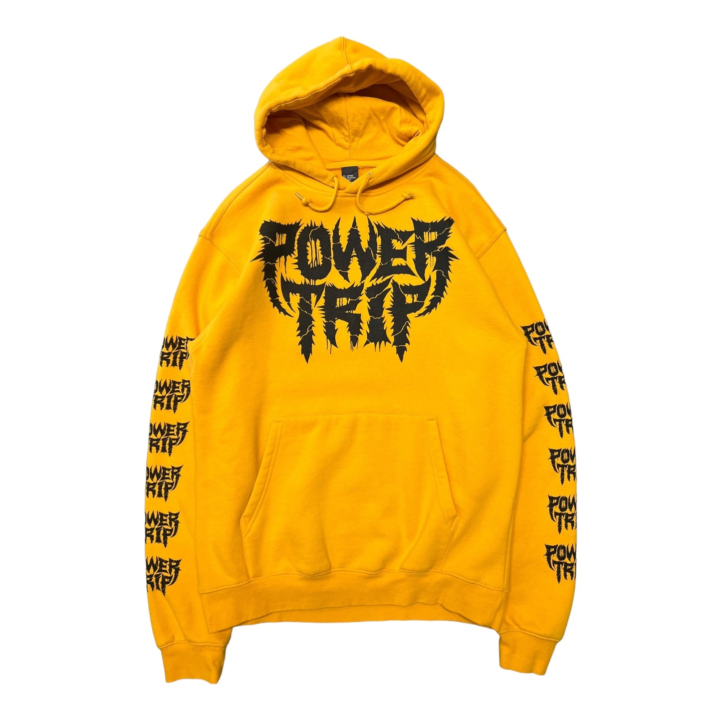 Power Trip Hardcore Thrash Band Yellow Sweatshirt