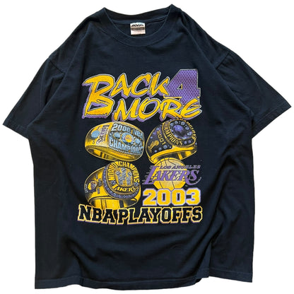 2003 Los Angeles Lakers ‘Back 4 More’ Playoffs T Shirt