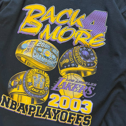 2003 Los Angeles Lakers ‘Back 4 More’ Playoffs T Shirt