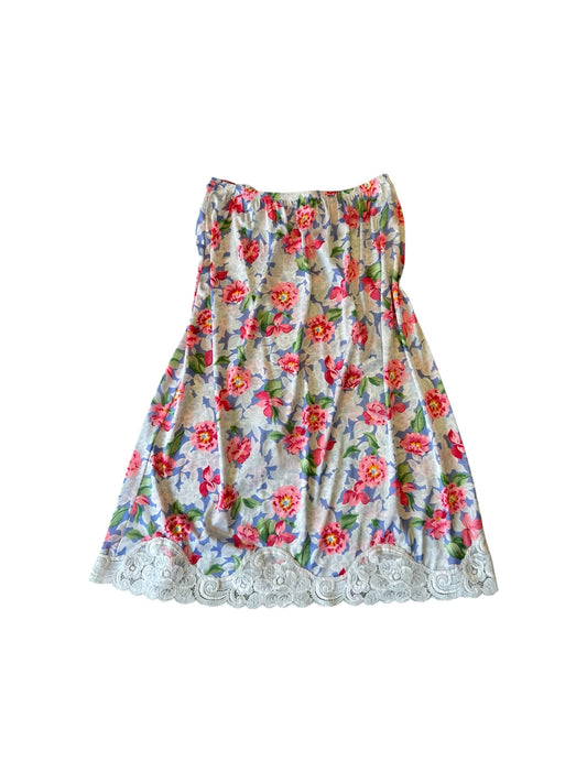 Women’s VTG Floral Slip Skirt