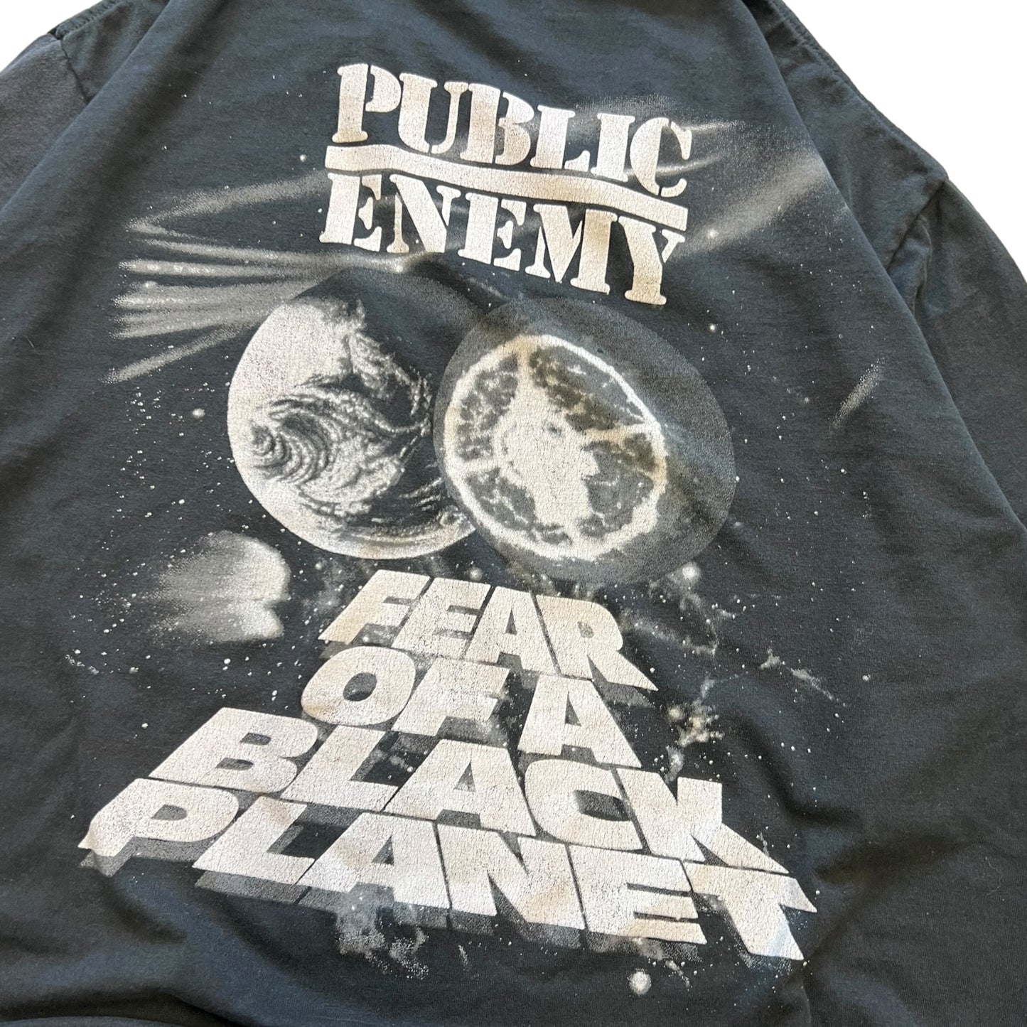 Vintage 90s Public Enemy Fear Of A Black Planet T Shirt REPAIRED