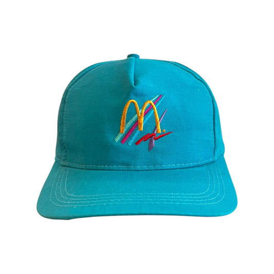 Vintage Teal McDonalds Snapback Hat
