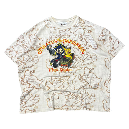 Walt Disney World Mickey Pirates Of The Caribbean AOP T Shirt