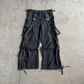 Y2K Tripp NYC Black Bondage Cargos