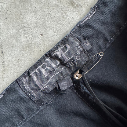 Y2K Tripp NYC Black Bondage Cargos