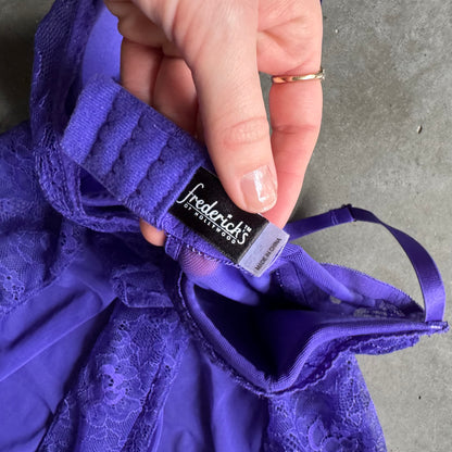 Women’s Vintage Fredricks Of Hollywood Purple Asymmetric Slip