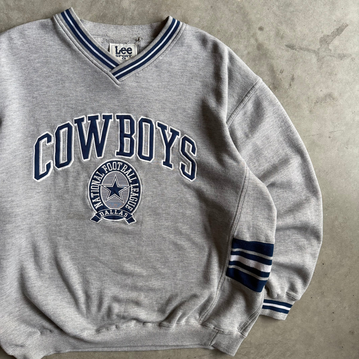 Vintage Dallas Cowboys Old Logo Gray Sweatshirt