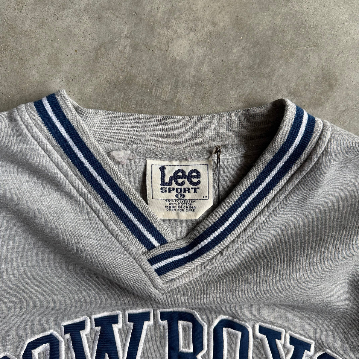 Vintage Dallas Cowboys Old Logo Gray Sweatshirt