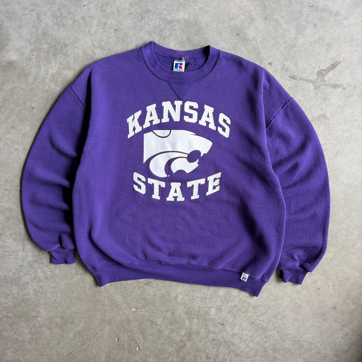Vintage Russell Athletic Kansas State Wildcats Purple Sweatshirt