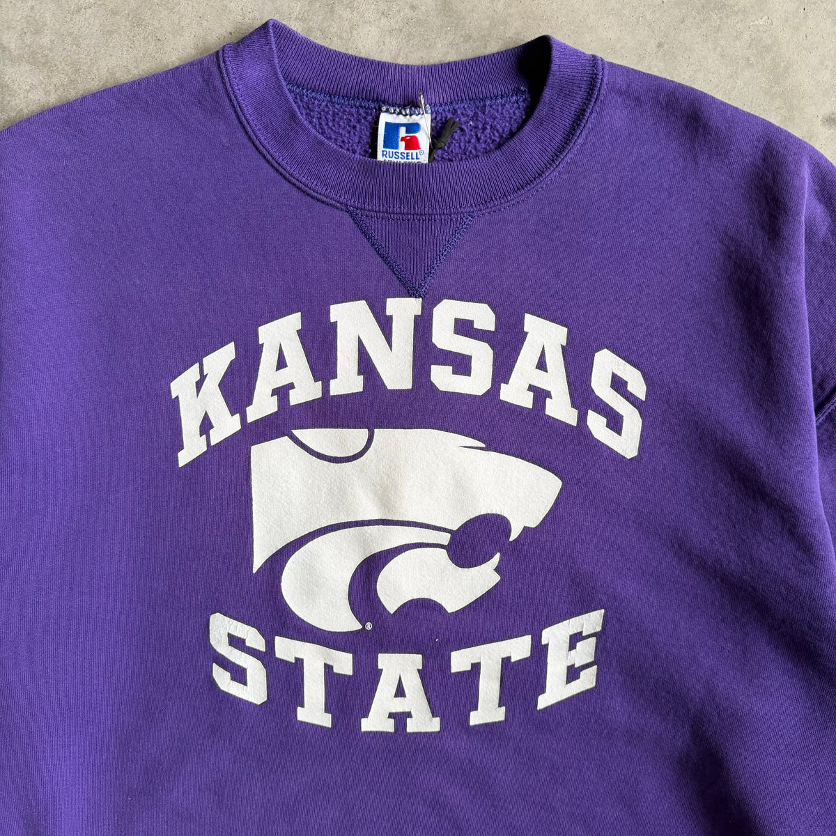 Vintage Russell Athletic Kansas State Wildcats Purple Sweatshirt