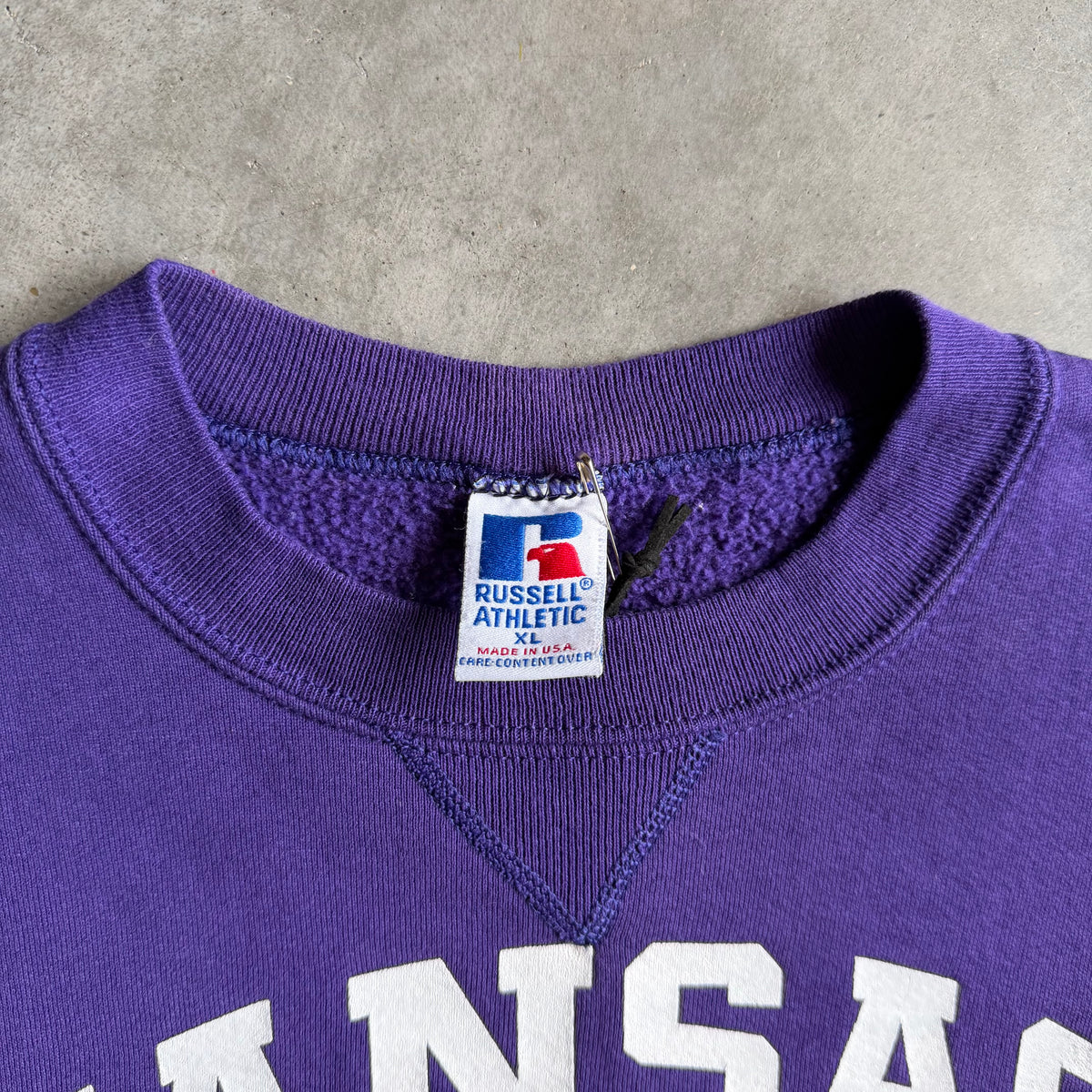 Vintage Russell Athletic Kansas State Wildcats Purple Sweatshirt