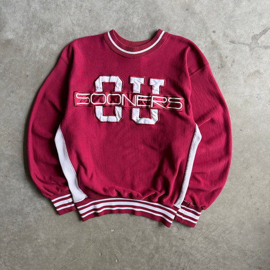Vintage Oklahoma Sooners Stacked Patch Sweatshirt