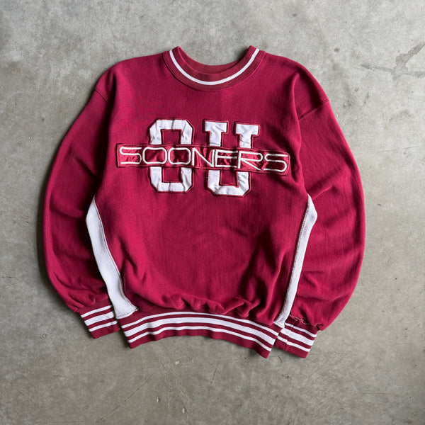 Vintage Oklahoma Sooners Stacked Patch Sweatshirt