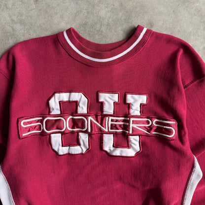 Vintage Oklahoma Sooners Stacked Patch Sweatshirt