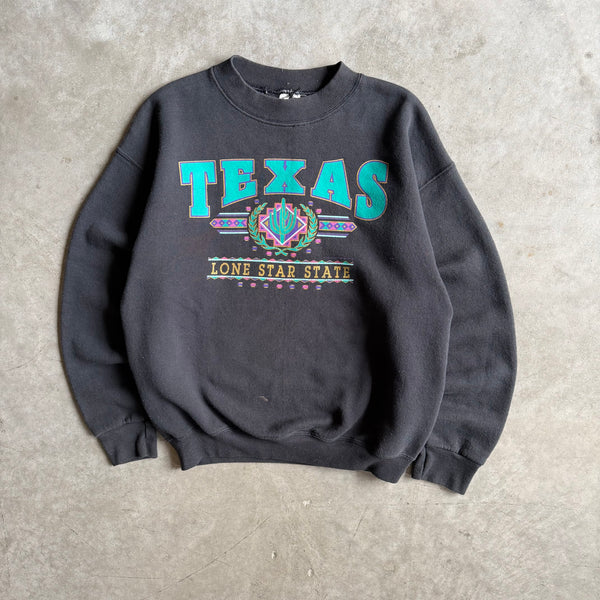 Vintage Texas “Lone Star State” Cactus Wreath Sweatshirt