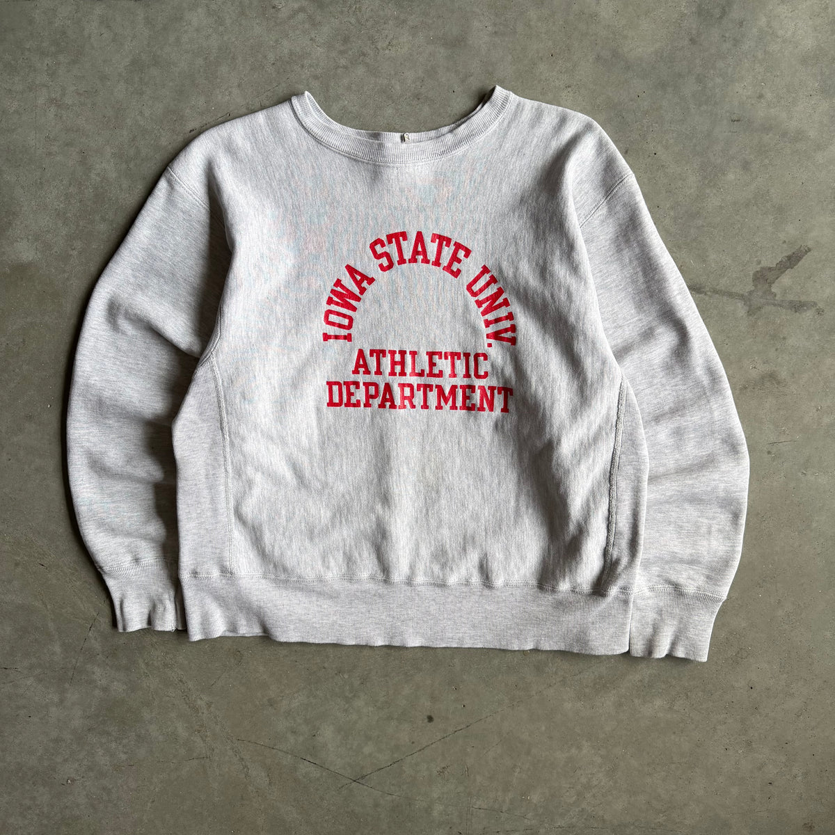 Vintage Champion Reverse Weave ISU Athletic Dept. Spell-Out Sweatshirt
