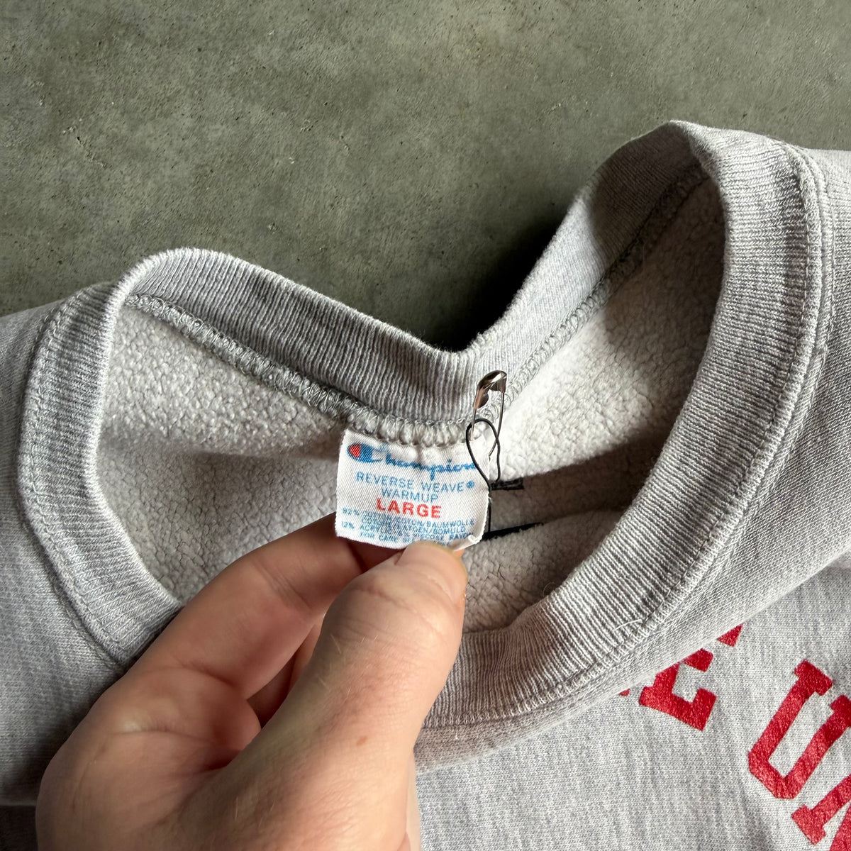 Vintage Champion Reverse Weave ISU Athletic Dept. Spell-Out Sweatshirt