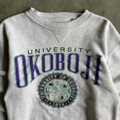 Vintage University Of Okoboji Seal Gray Sweatshirt