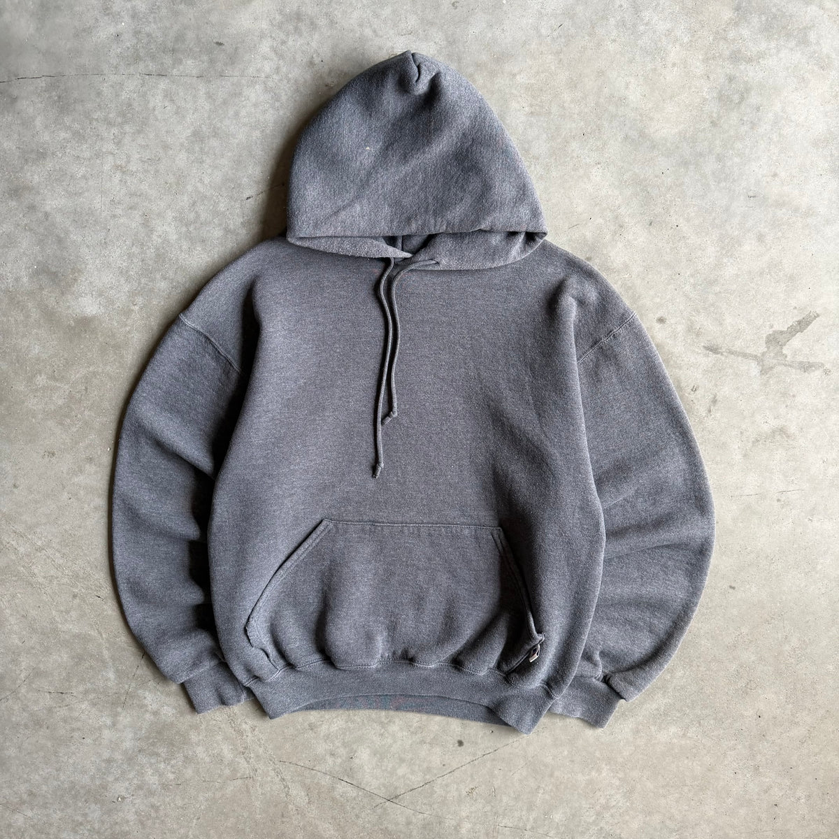 Vintage Russell Athletic Gray Blank Hoodie