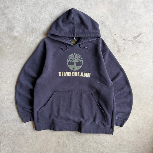 Y2K Timberland Chest Embroidered Logo Hoodie