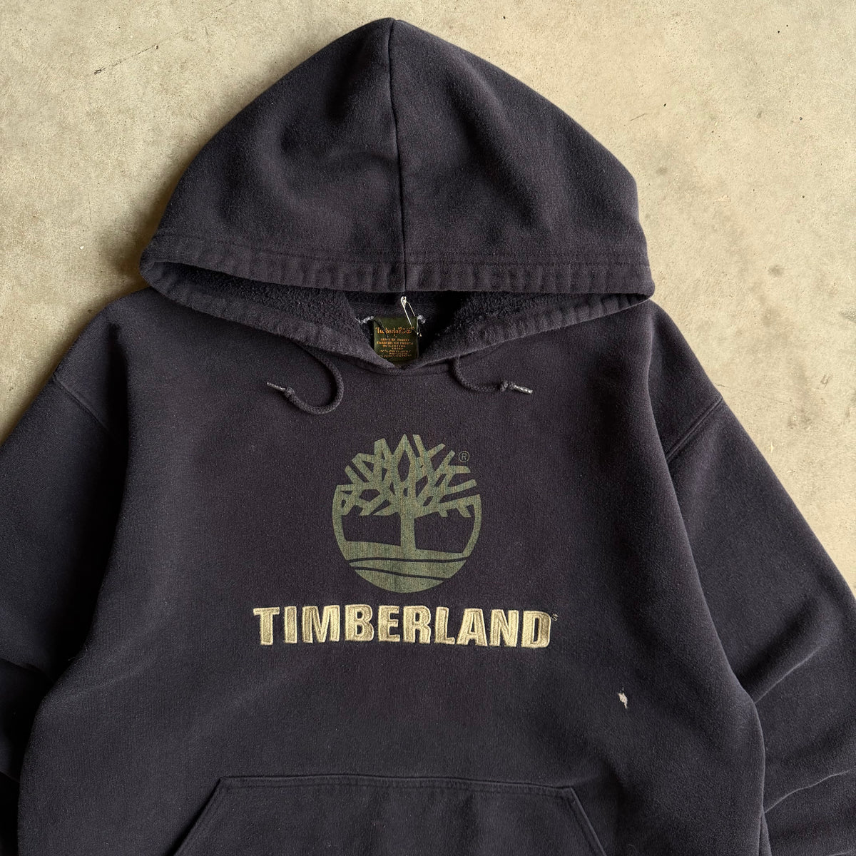 Y2K Timberland Chest Embroidered Logo Hoodie