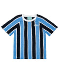 Brigade - Striped Script Knit T-Shirts (Blue)