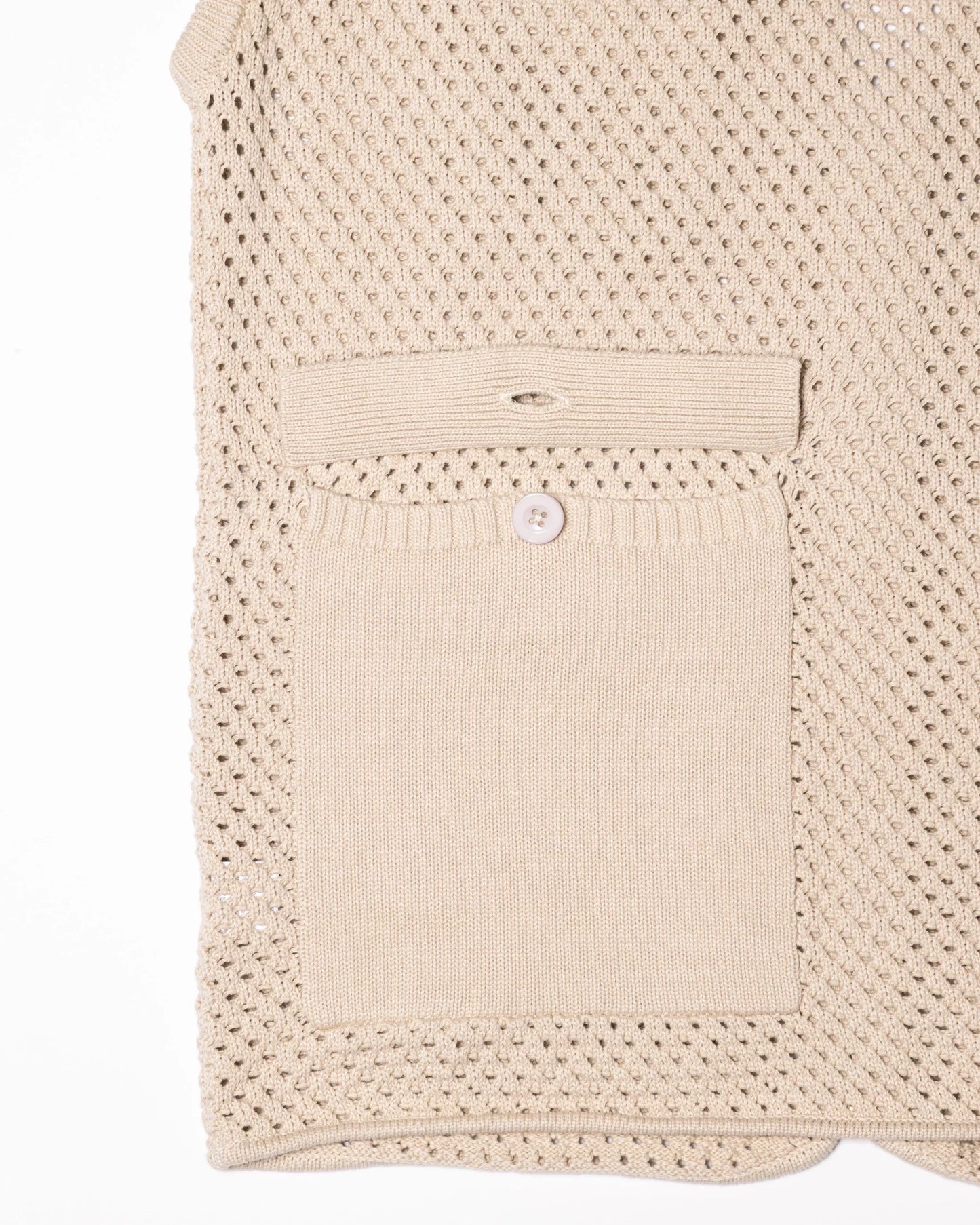 Brigade - Mesh Knit Utility Vest (White)